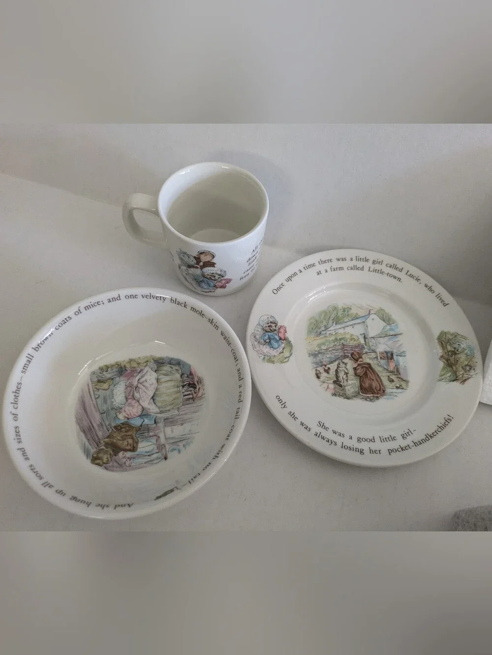 Mrs Tiggy-Winkle Nursery Set -Beatriz Potter by Wedgewood